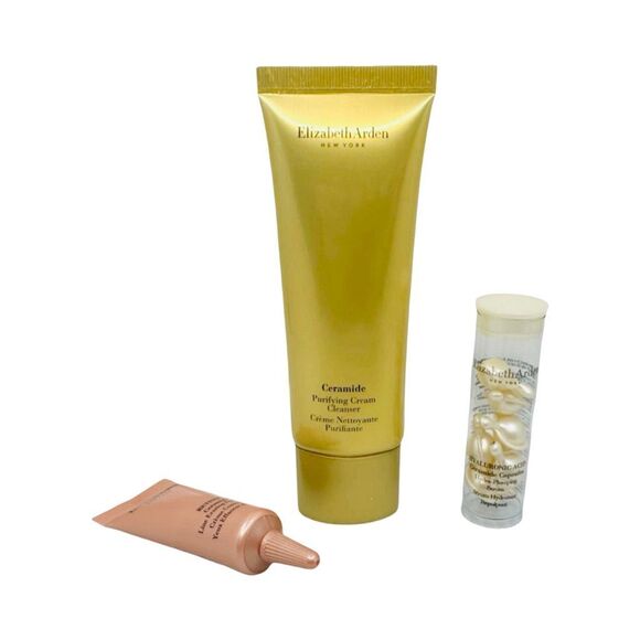 Elizabeth Arden Ceramide 4-Piece Gift Set - Retinol Serum, Eye Cream, Cleanser - Picture 2 of 5